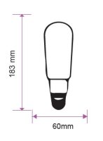 V-TAC LED Filament-Glühbirne, 5 W, E27,...