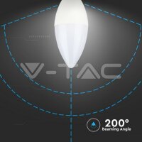 V-Tac 6er-Set LED Kerze, 5.5W, E14, neutralweiß 4000K, Ersatz für 40W, 470lm, VT-2246
