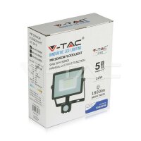 V-Tac LED Fluter, 20W, neutralweiß 4000K, IP65, Samsung Chip, mit Bewegungssensor, VT-20-S