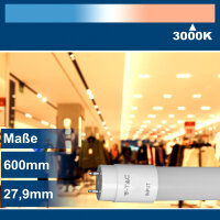 V-Tac LED Leuchtröhre 60cm, 9W, warmweiß, 3000K, 850 Lumen, inkl. Starter, Samsung Chip