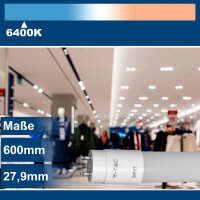 V-Tac LED Leuchtröhre 60cm, 7.5W, kaltweiß, 6500K, 850 lm, inkl. Starter, Samsung Chip, VT-062