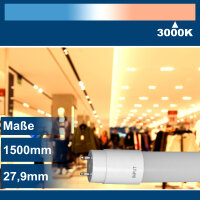 V-TAC LED Leuchtröhre 150 cm mit Samsung Chip, 20 W, warmweiß 3000 K, 2100 lm, inkl. Starter, VT-151
